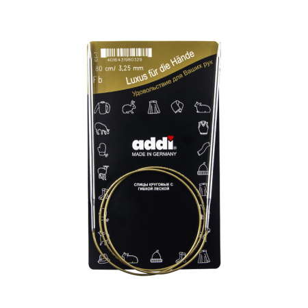 Спицы, круговые, супергладкие, addiClassic №3.25, 80 см. Арт 105-7/3.25-80