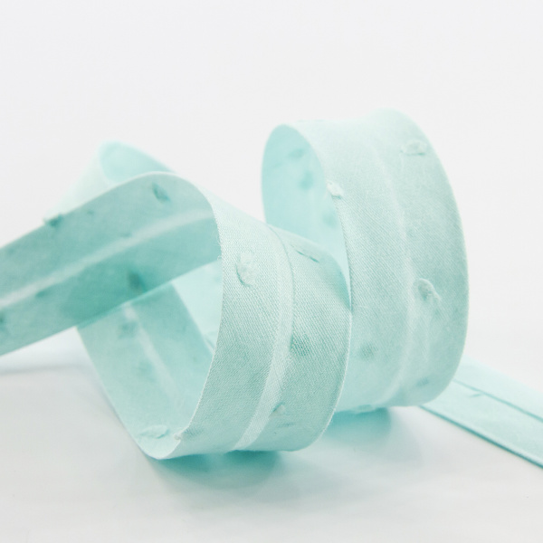 Косая бейка хлопок, 20 мм, 20 м, цвет 53, цвет ментоловый. Арт 6552-20мм-53