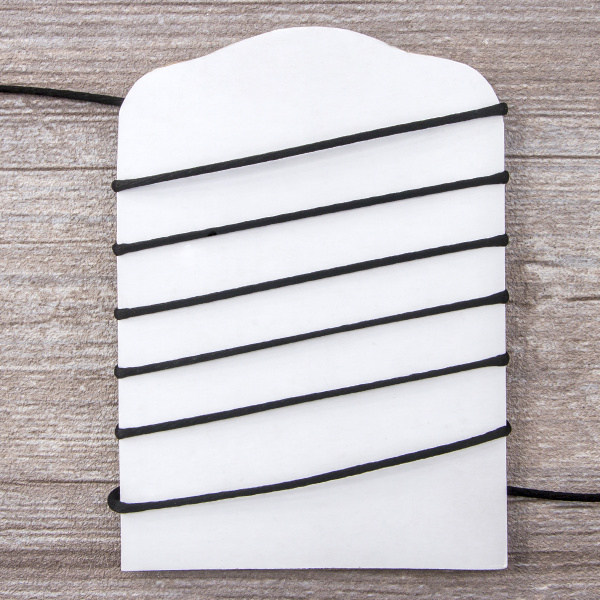 Шнур атласный SAFISA 2 мм, 25 м, цвет 01, черный. Арт 462-01                  