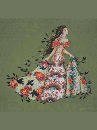 Схема для вышивания MIRABILIA "Blackbird". Арт MD188