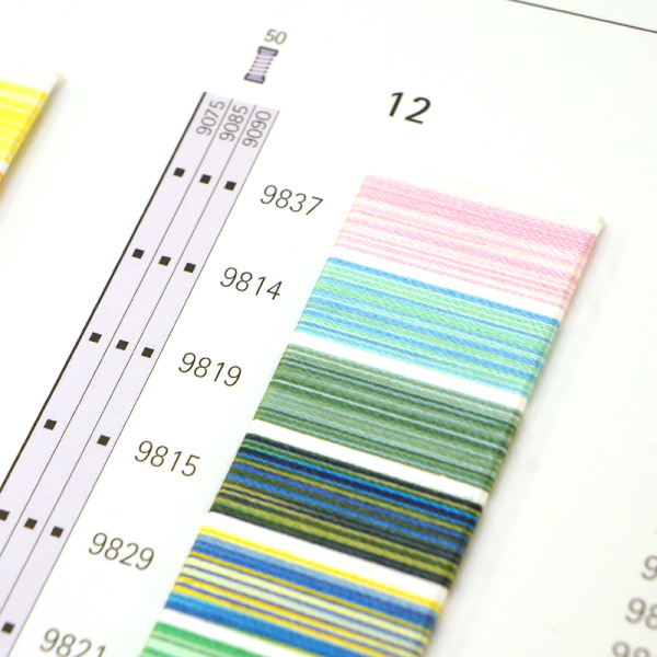 Цветовая карта,  AMANN GROUP METTLER, SILK-FINISH COTTON. Арт 103735