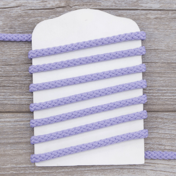 Шнур PEGA полиэстровый, цвет светло-сиреневый, 6,0 мм. Арт 842949700L1602