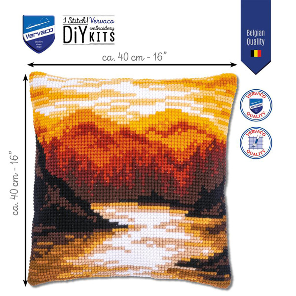 Набор для вышивания подушки "Горы". Арт PN-0199420