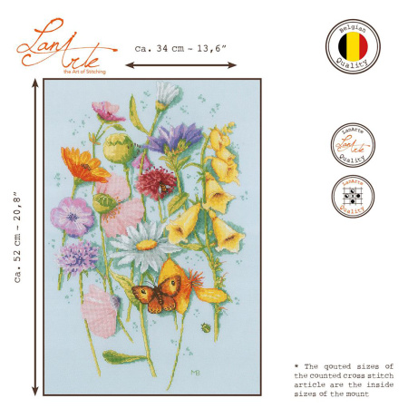 Набор для вышивания "One flower of each" . Арт PN-0200466