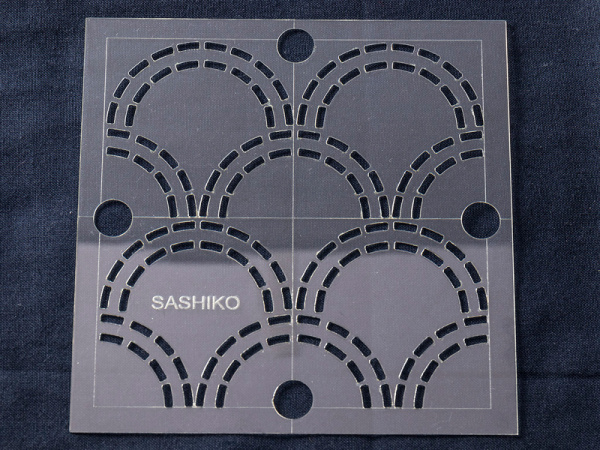 Шаблон для вышивки сашико "чешуйки". Арт ERS.003