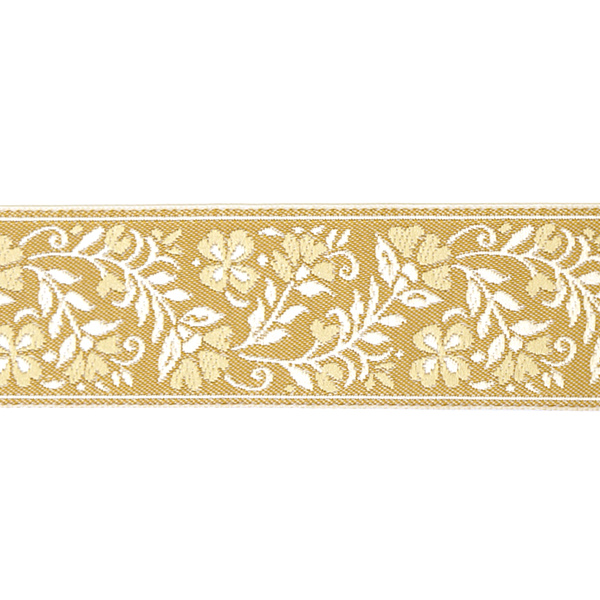 Лента из тканого жаккарда SAFISA, 25 мм, 15 м, цвет 01. Арт 9254-25мм-01