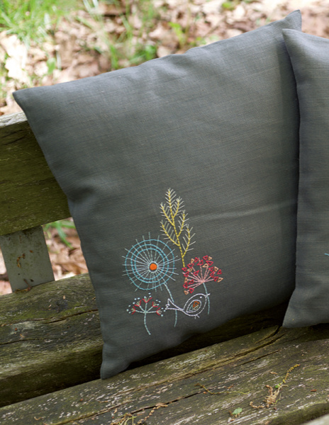 Набор для вышивания подушки "Стилизованные цветы". Арт PN-0156055