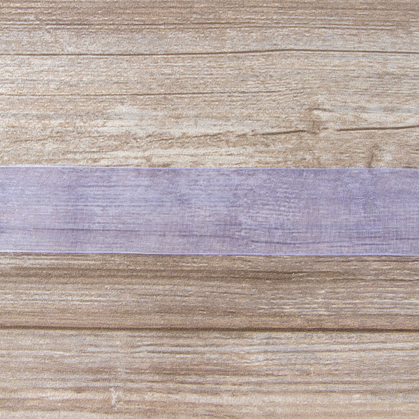 Лента органза SAFISA мини-рулон, 39 мм, 2 м, цвет 08, сиреневый. Арт P00520-39мм-08          