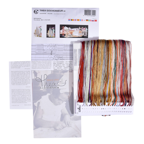 Набор для вышивания "Америка", канва аида 18 ct. Арт 544A