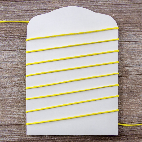 Шнур атласный мини-рулон, 1,5 мм, 4,5 м, цвет 32, желтый. Арт P00470-1,5мм-32         