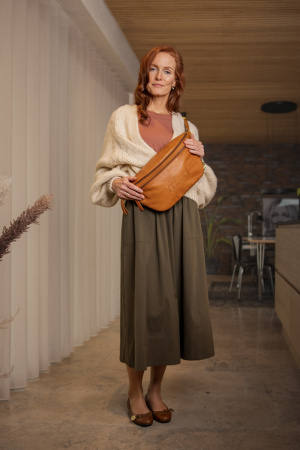 Сумка поясная "Vegas XL" Whisky. Арт QB-4199/Whisky