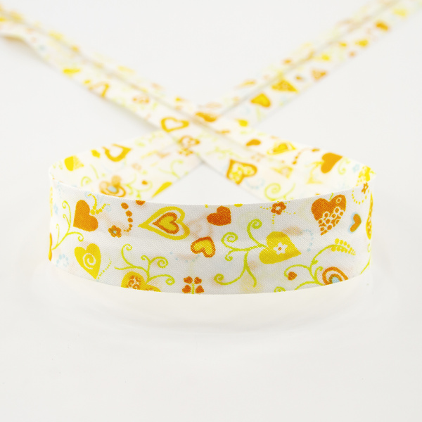 Косая бейка с рисунком SAFISA арт. 6518, 20 мм, 20 м, цвет 04. Арт 6518-20мм-04