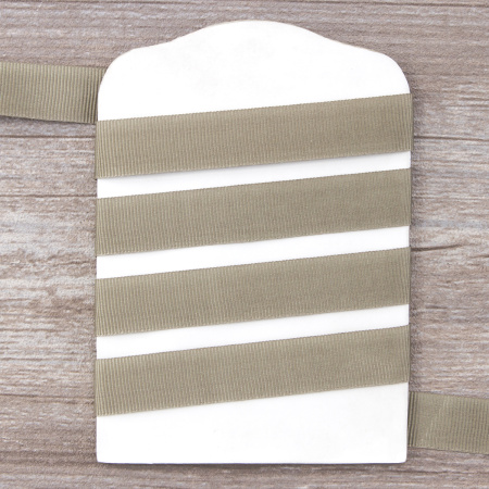 Лента репсовая SAFISA, 15 мм, 25 м, цвет 67, серо-зеленый. Арт 350-15мм-67             