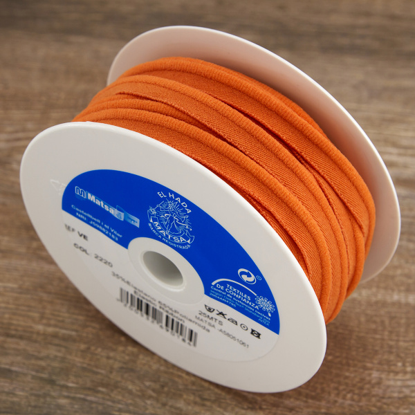 Резинка окантовочная, цвет оранжевый. Арт VE/2220