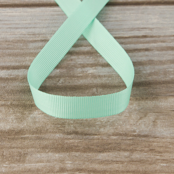 Лента репсовая SAFISA, 10 мм, 25 м, цвет 53 ментоловый. Арт 350-10мм-53