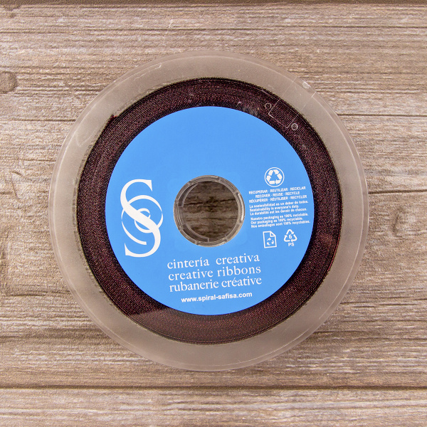 Лента жаккардовая SAFISA, 20 мм, 15 м, цвет 01. Арт 9272-20мм-01