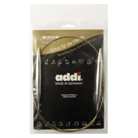 Спицы круговые, супергладкие, addiClassic №12, 100 см. Арт 105-7/12-100