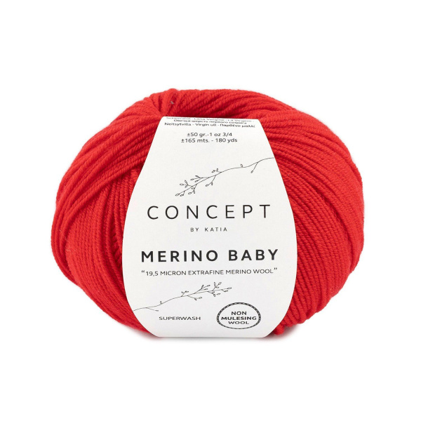 Пряжа Merino Baby, 100% мериносовая шерсть, 50 г, 165 м. Арт 512.4                    