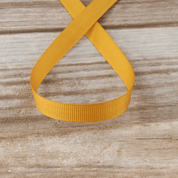 Лента репсовая SAFISA, 10 мм, 25 м, цвет 54 бежево-золотистый. Арт 350-10мм-54