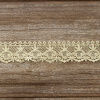 Мерсеризованное хлопковое кружево, 40 мм, цвет бежевый. Арт K055/27