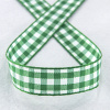 Лента с рисунком клетка SAFISA, 16(18) мм, 25 м, цвет 25, зеленый. Арт 469-16мм-25             