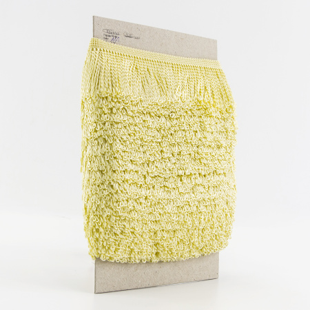 Бахрома витая, 60 мм, цвет светло-желтый. Арт PP-60 col.111