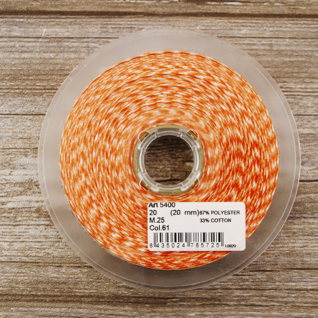 Косая бейка с рисунком SAFISA, арт.5400, 20 мм, 25 м, цвет 61. Арт 5400-20мм-61            