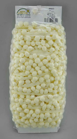 Тесьма с помпонами MATSA цвет молочный. Арт 96923/1501