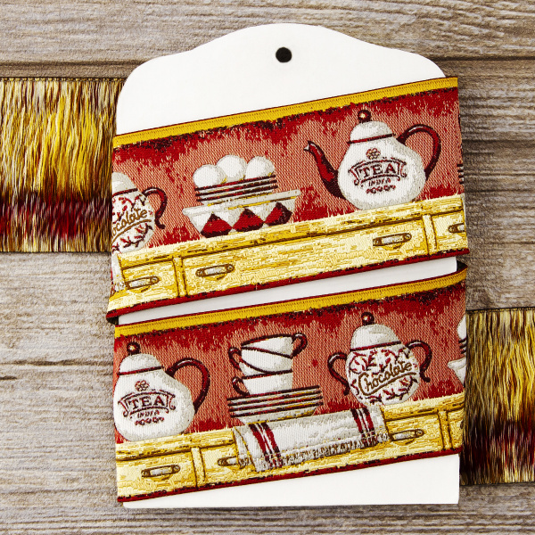 Лента жаккард SAFISA, 50 мм, 15 м, цвет 02. Арт 9211-50мм-02