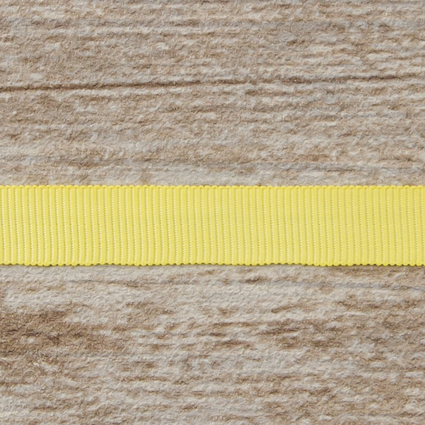 Лента репсовая SAFISA, 10 мм, 25 м, цвет 09 желтый светлый. Арт 350-10мм-09