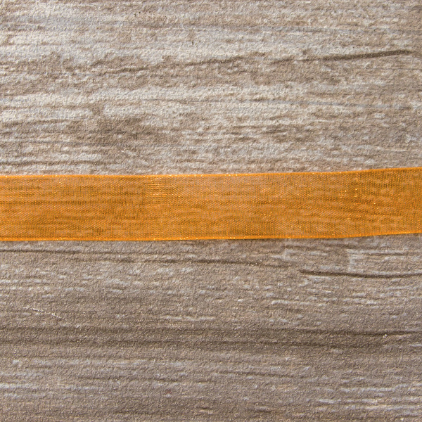 Лента органза SAFISA мини-рулон, 15 мм, 3,5 м, цвет 61, оранжевый. Арт P00520-15мм-61          