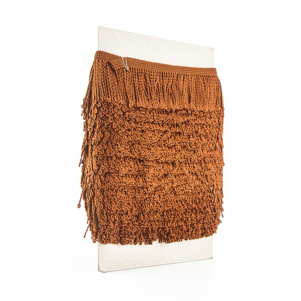 Бахрома витая, 60 мм, цвет коричневый. Арт PP-60 col.708