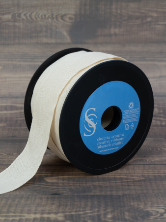 Тесьма киперная SAFISA, 40 мм, 25 м, цвет 21, бежевый. Арт 0270-40мм-21