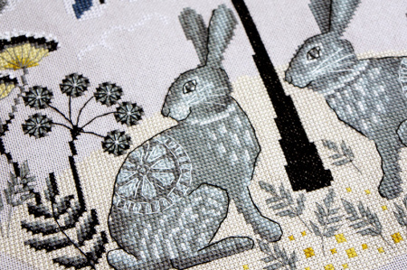 Набор для вышивания "Пара зайцев". Арт 03.017.07