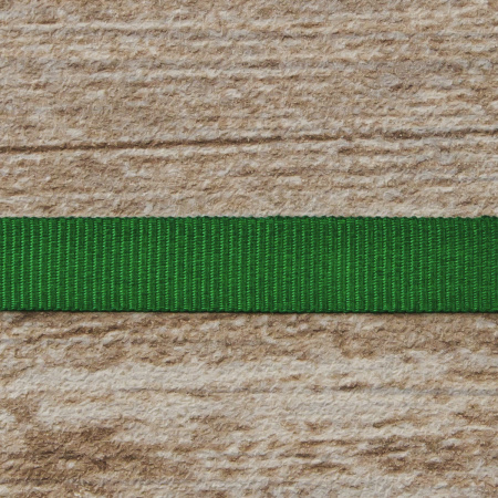 Лента репсовая SAFISA, 10 мм, 25 м, цвет 25 зеленый. Арт 350-10мм-25