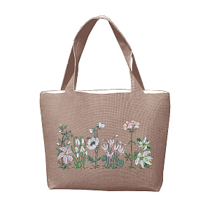 Набор для вышивания сумки "Handbag White Flowers" (Белые цветы), 42 х 27 х 9 см