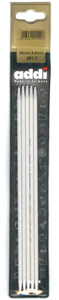 Спицы, чулочные, алюминий, addiSock №4,0, 20 см. Арт 201-7/4-20              