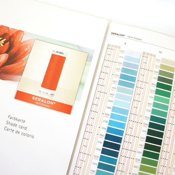 Цветовая карта,  AMANN GROUP METTLER, SERALON. Арт 100837                  