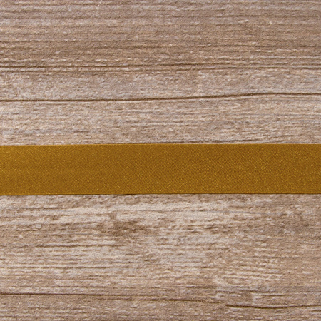 Косая бейка атласная 20 мм, 25 м, цвет 64, молочный шоколад. Арт 6260-20мм-64            