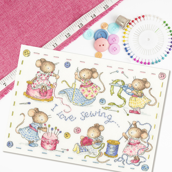 Набор для вышивания "I Love Sewing". Арт XKG9