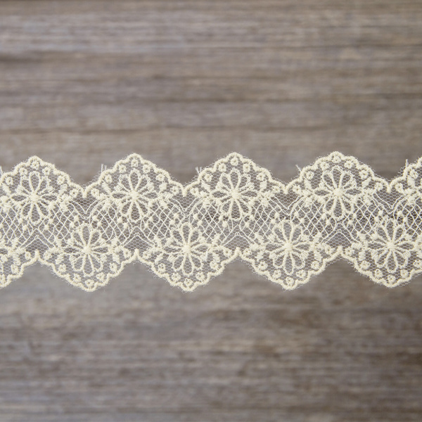 Кружево-вышивка на тюле, 18 мм, 14,6 м. Арт 41693/02