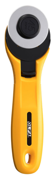 Дисковый нож с удобным хватом, диаметр 45 мм, желтый. Арт RTY-2C YEL