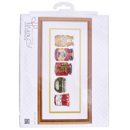 Набор для вышивания "Баночки с джемом", канва аида 18 ct. Арт 3047A                   