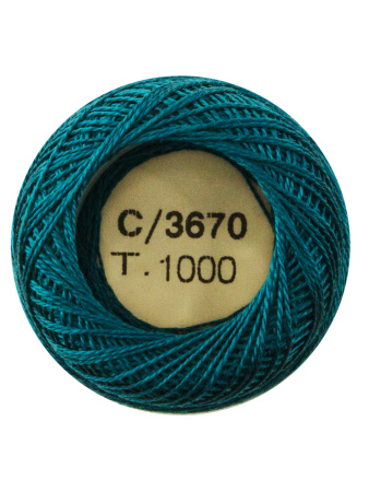 Мулине "Finca Perle"(Жемчужное"), №16,однотонный цвет 3670. Арт 00008/16/3670           