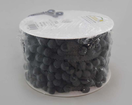 Тесьма с помпонами MATSA цвет серый. Арт 96924/1107