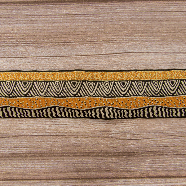 Лента жаккардовая SAFISA, 50 мм, 15 м, цвет 03. Арт 9272-50мм-03