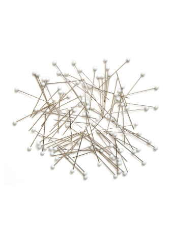 Булавки портновские со стекляными круглыми головками, 95 шт. Арт HGC679.01