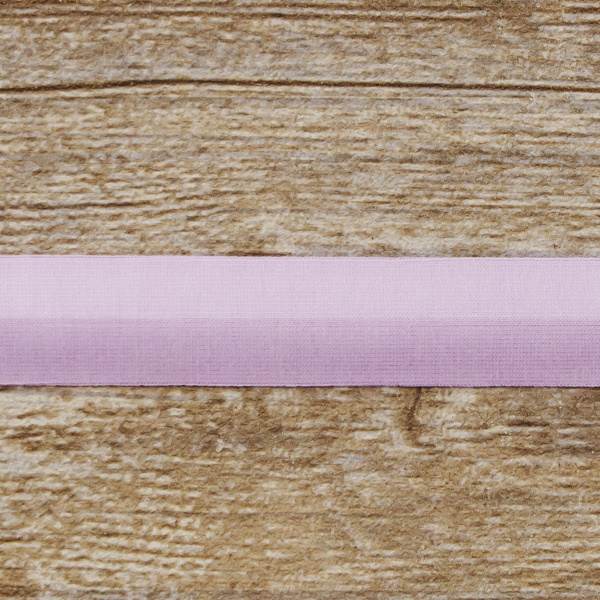 Косая бейка хлопок, 20 мм, 20 м, цвет 08, сиреневый. Арт 6598-20мм-08