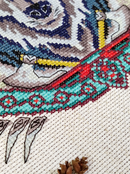 Набор для вышивания "Серый лют". Арт 03.017.20