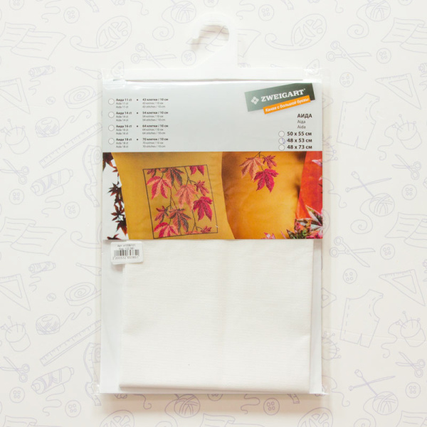 Канва в упаковке Sulta Hardanger 22 ct, 48 х 53 см, цвет №101. Арт н1008/101                